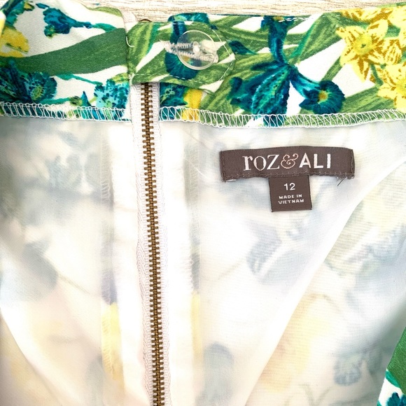 Roz & Ali women’s lined floral skirt - Picture 3 of 6